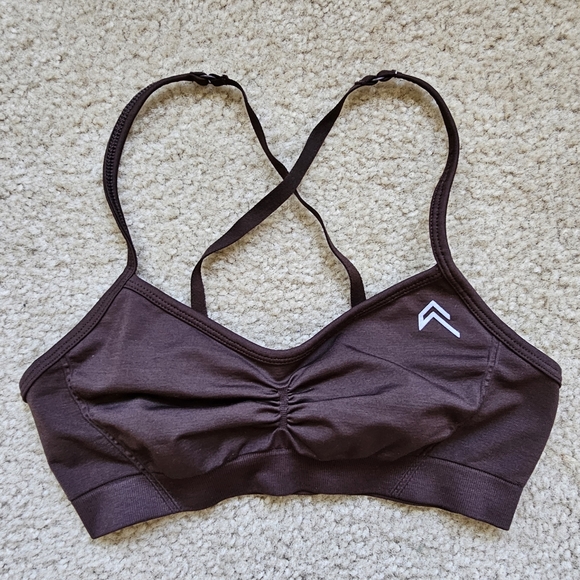 Oner Active Other - Oner Active effortless strappy bralette sports bra 70 cocoa brown medium